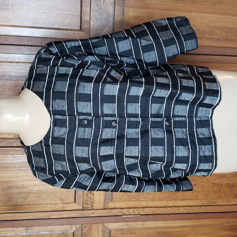 Chico's Design NWOT 100% Silk Jacket Top Sz 12